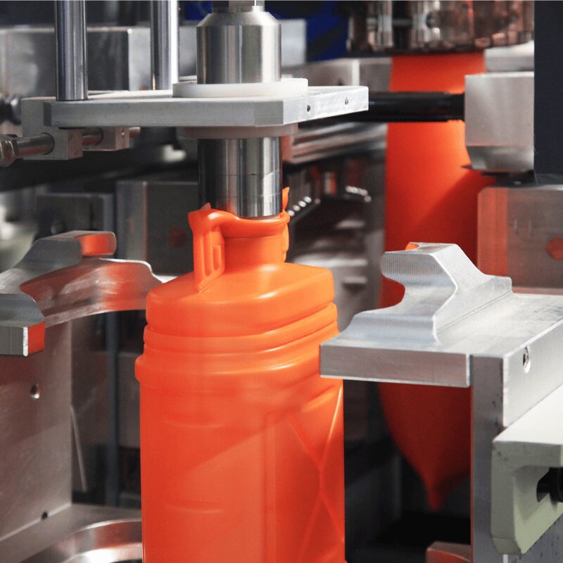 plastic jugs in production